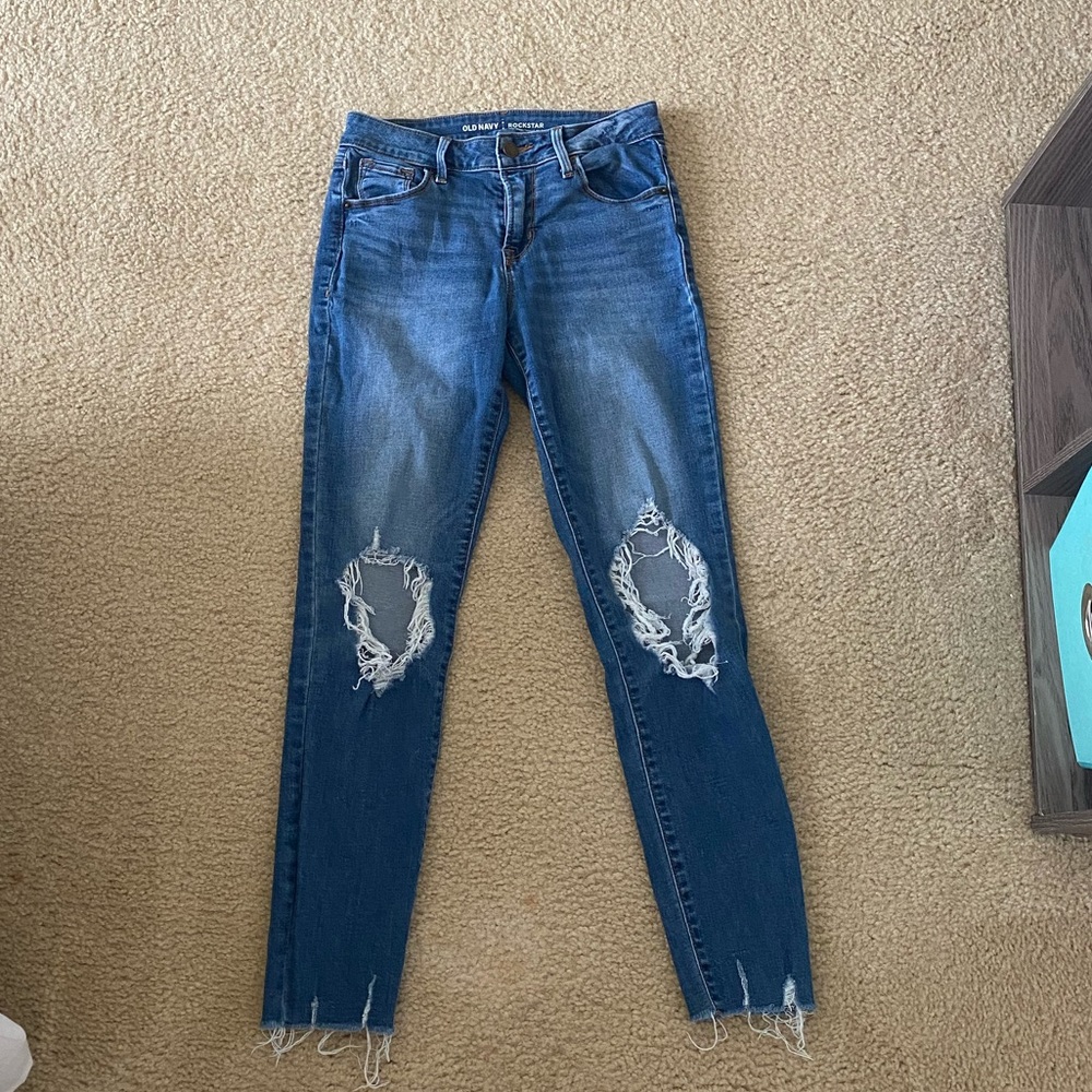 🎉3 for 20🎉 Old Navy mid rise distressed jeans